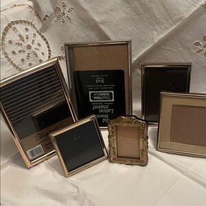6 Elegant Brass Gold Picture Frame